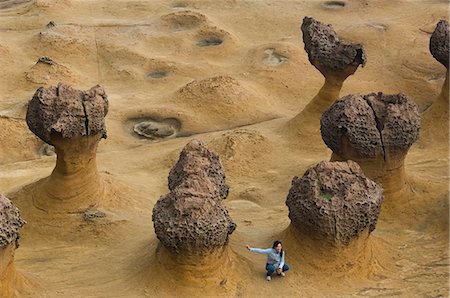 simsearch:841-02914940,k - Formations de rochers côtiers, Yehliu, Taipei County, Taiwan, Asie Photographie de stock - Rights-Managed, Code: 841-03035844