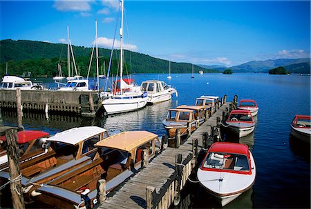 Boats on Lake Windermere, Bowness on Windermere, Lake District National Park, Cumbria, England, United Kingdom, Europe Stock Photo - Rights-Managed, Code: 841-03030011