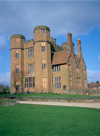 Leicester's gatehouse, Kenilworth Castle, managed by English Heritage, Warwickshire, England, United Kingdom, Europe Foto de stock - Con derechos protegidos, Código: 841-03030059