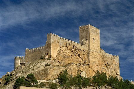 The castle at Almansa, Albacete, in Castile la Mancha (Castilla La Mancha), Spain, Europe Foto de stock - Con derechos protegidos, Código: 841-03030159