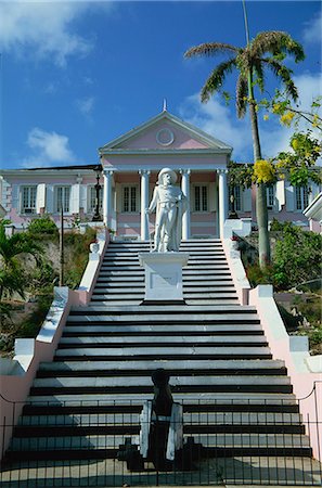 Gouvernement House, Nassau (Bahamas), l'Amérique centrale Photographie de stock - Rights-Managed, Code: 841-03030621