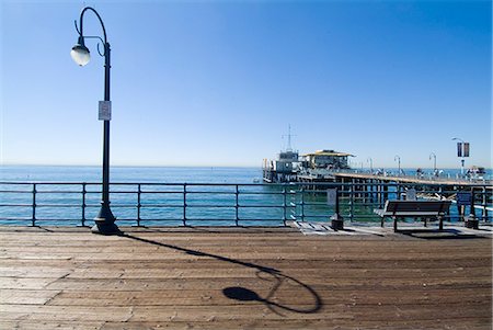 santa monica - Santa Monica Pier, Santa Monica, California, United States of America, North America Foto de stock - Direito Controlado, Número: 841-03030698