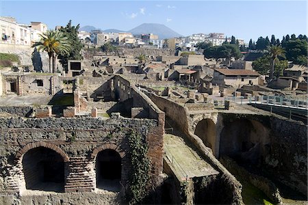 simsearch:841-03030748,k - The ruins of Herculaneum, a large Roman town destroyed in 79AD by a volcanic eruption from Mount Vesuvius, UNESCO World Heritage Site, near Naples, Campania, Italy, Europe Fotografie stock - Rights-Managed, Codice: 841-03030747