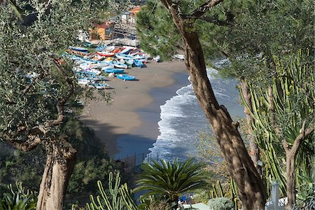 Plage, Vico Equense, près de Naples, Campanie, Italie, Méditerranée, Europe Photographie de stock - Rights-Managed, Code: 841-03030794