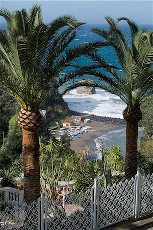 Plage, Vico Equense, près de Naples, Campanie, Italie, Méditerranée, Europe Photographie de stock - Rights-Managed, Code: 841-03030795