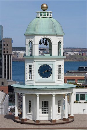 tour de l'horloge du XIXe siècle, l'un monuments, Halifax, Nouvelle-Écosse, Canada, Amérique de la ville du Nord Photographie de stock - Rights-Managed, Code: 841-03030836