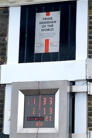 Prime Meridian, Old Royal Observatory, Greenwich, London SE10, England, United Kingdom, Europe Fotografie stock - Rights-Managed, Codice: 841-03030886