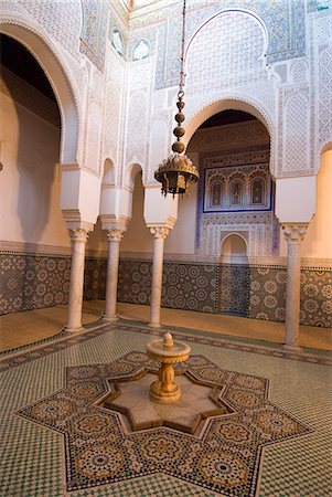 Moulay Ismael mausolée, Meknès, Maroc, l'Afrique du Nord, Afrique Photographie de stock - Rights-Managed, Code: 841-03031003