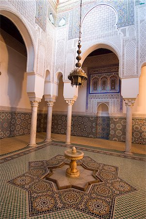 Moulay Ismael Mausoleum, Meknes, Morocco, North Africa, AFrica Foto de stock - Con derechos protegidos, Código: 841-03031003