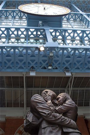 St. Pancras International Train Station, London, England, United Kingdom, Europe Stock Photo - Rights-Managed, Code: 841-03031046