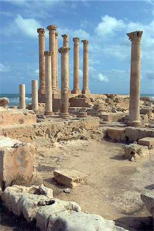 simsearch:841-03058615,k - Temple of Isis, Roman site of Sabratha, UNESCO World Heritage Site, Libya, North Africa, Africa Foto de stock - Con derechos protegidos, Código: 841-03031051