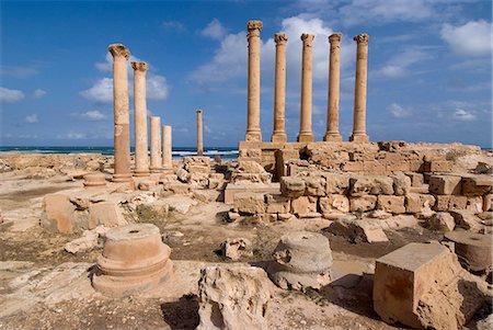 simsearch:841-03058615,k - Temple of Isis, Roman site of Sabratha, UNESCO World Heritage Site, Libya, North Africa, Africa Foto de stock - Con derechos protegidos, Código: 841-03031052