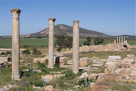 simsearch:841-03031658,k - Temple non identifié, les ruines romaines de Thuburbo Majus, Tunisie, Afrique du Nord, Afrique Photographie de stock - Rights-Managed, Code: 841-03031133