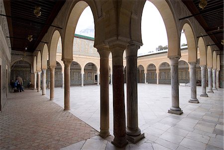 Tombeau de Sidi Sahabi et lieu saint, Kairouan, Tunisie, l'Afrique du Nord, Afrique Photographie de stock - Rights-Managed, Code: 841-03031156