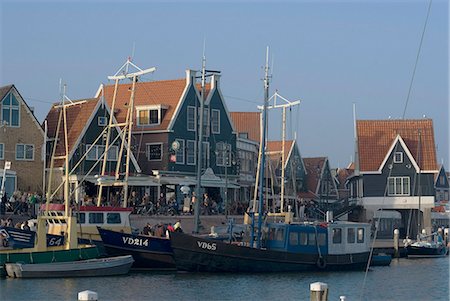 Harbour view, Volendam, Netherlands, Europe Stock Photo - Rights-Managed, Code: 841-03031193