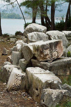 simsearch:841-02711339,k - Greek ruins, Phaselis, Anatolia, Turkey, Asia Minor, Eurasia Fotografie stock - Rights-Managed, Codice: 841-03031208