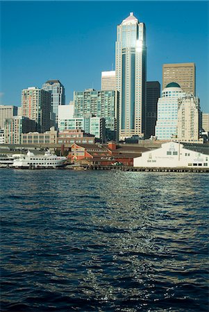 simsearch:841-03518005,k - View of Seattle from Bainbridge ferry, Washington state, United States of America, North America Foto de stock - Con derechos protegidos, Código: 841-03031349