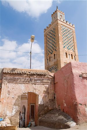 simsearch:841-02707857,k - Bab Debbagh, one of Marrakech's city gates, and mosque, Marrakech, Morocco, North Africa, Africa Stock Photo - Rights-Managed, Code: 841-03031474