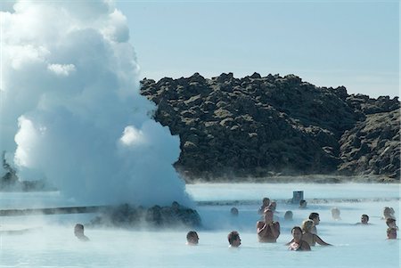 Blue Lagoon (mineral baths), near Keflavik, Iceland, Polar Regions Stock Photo - Rights-Managed, Code: 841-03031483