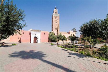 simsearch:841-02714614,k - Minaret de la Koutoubia (mosquée des libraires), Marrakech, Maroc, Afrique du Nord, Afrique Photographie de stock - Rights-Managed, Code: 841-03031535