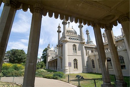 Brighton Pavilion, built by Prince Regent, later George IV, Brighton, Sussex, England, United Kingdom, Europe Stock Photo - Rights-Managed, Code: 841-03031592