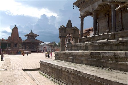 simsearch:841-03031815,k - Temple at back of Durbar Square, Bhaktapur (Bhadgaun), Nepal, Asia Stock Photo - Rights-Managed, Code: 841-03031694