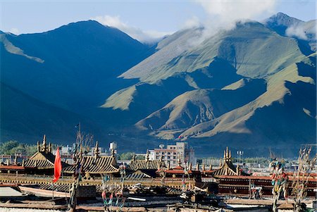 simsearch:841-03031763,k - View over Lhasa, Tibet, China, Asia Foto de stock - Con derechos protegidos, Código: 841-03031780