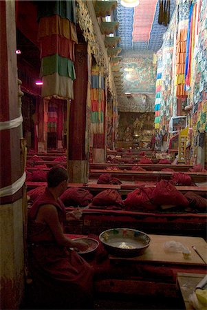 simsearch:841-03031764,k - Main prayer hall, Samye Monastery, Tibet, China, Asia Stock Photo - Rights-Managed, Code: 841-03031805