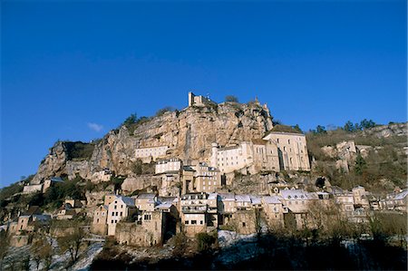 Rocamadour, Quercy region, Lot, Midi-Pyrenees, France, Europe Foto de stock - Con derechos protegidos, Código: 841-03031977