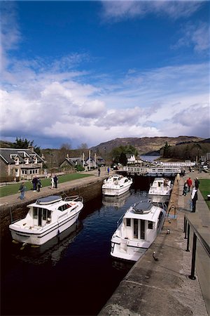 simsearch:841-02710902,k - Écluses sur le Canal calédonien, Fort Augustus, région des Highlands, Ecosse, Royaume-Uni, Europe Photographie de stock - Rights-Managed, Code: 841-03032053