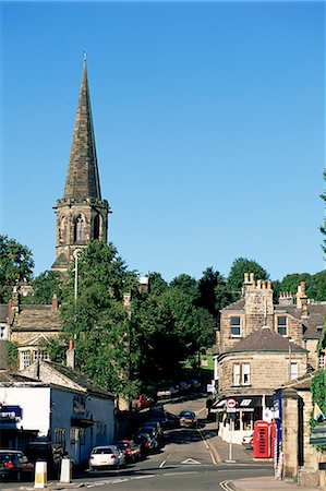 simsearch:841-03030092,k - Parish church from town centre, Bakewell, Derbyshire, Peak District National Park, England, United Kingdom, Europe Foto de stock - Direito Controlado, Número: 841-03032061