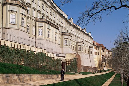 New Palace and Paradise Gardens, Prague Castle, Prague, Czech Republic, Europe Stock Photo - Rights-Managed, Code: 841-03032116