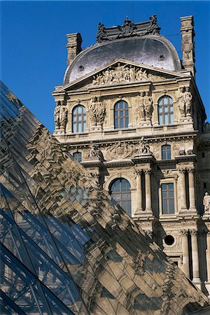 pyramide du louvre - La Pyramide et Musée du Louvre, Paris, France, Europe Photographie de stock - Rights-Managed, Code: 841-03032124