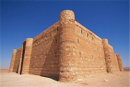 Exterior of Qasr al-Harana, an Omayyad desert castle, Jordan, Middle East Stock Photo - Rights-Managed, Code: 841-03032131