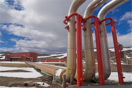 Krafla geothermal power station, Kroflustod, near Lake Myvatn, North area, Iceland, Polar Regions Foto de stock - Con derechos protegidos, Código: 841-03032212