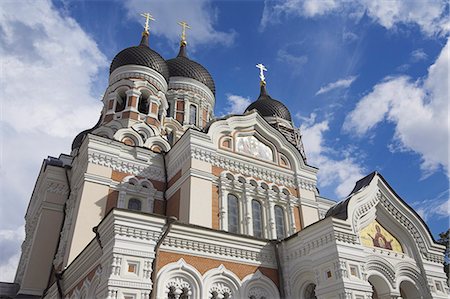 simsearch:841-03062892,k - Alexander Nevsky Cathédrale, église orthodoxe russe, Toompea Hill, Tallinn, en Estonie, pays baltes, Europe Photographie de stock - Rights-Managed, Code: 841-03032234