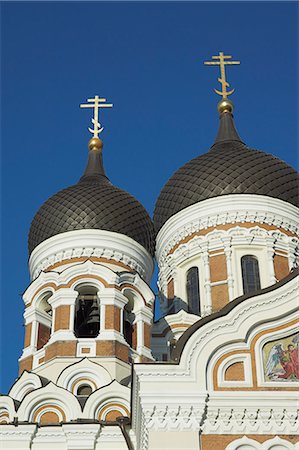 simsearch:841-03054851,k - Domes of Alexander Nevsky Cathedral, Russian Orthodox church, Toompea Hill, Tallinn, Estonia, Baltic States, Europe Foto de stock - Con derechos protegidos, Código: 841-03032237