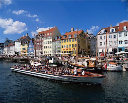 simsearch:841-02707761,k - Nyhavn Canal, Copenhagen, Denmark, Scandinavia, Europe Foto de stock - Direito Controlado, Número: 841-03032557