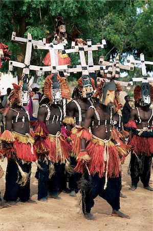 dogon - Zone des danseurs masqués, Sangha, Dogon au Mali, Afrique Photographie de stock - Rights-Managed, Code: 841-03032771