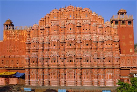 The Palace of the Winds, Hawa Mahal, Jaipur, Rajasthan, India, Asia Stock Photo - Rights-Managed, Code: 841-03032804