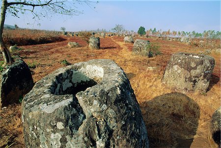 picture countryside of laos - The 2000 year old Plain of Jars, Xieng Khuang Province, Laos, Asia Stock Photo - Rights-Managed, Code: 841-03032852