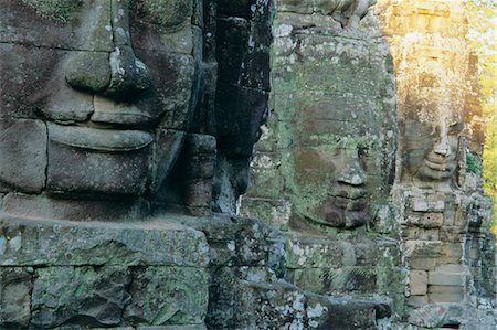 Le Temple du Bayon, Angkor, Siem Reap, Cambodge, Indochine, Asie Photographie de stock - Rights-Managed, Code: 841-03032916