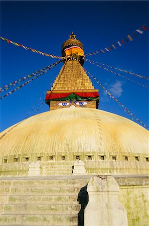 simsearch:841-03032933,k - Buddhistische Stupa Bodnath (Bodhnath) (Boudhanath), Kathmandu-Tal, Nepal, Asien Stockbilder - Lizenzpflichtiges, Bildnummer: 841-03032932