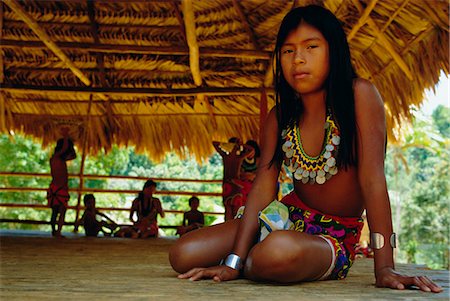 simsearch:841-02705650,k - Portrait of an Embera Indian girl, Chagres National Park, Panama, Central America Stock Photo - Rights-Managed, Code: 841-03032971