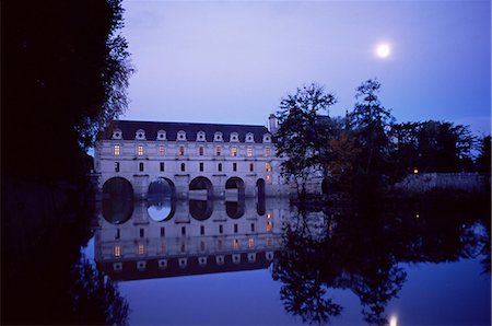 Chateau of Chenonceau, Indre et Loire, Pays de Loire, Loire Valley, France, Europe Stock Photo - Rights-Managed, Code: 841-03033044