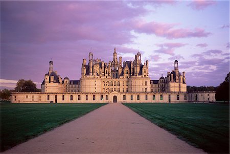 france chateau chambord - Chateau of Chambord, UNESCO World Heritage Site, Loir et Cher, Region de la Loire, Loire Valley, France, Europe Stock Photo - Rights-Managed, Code: 841-03033045
