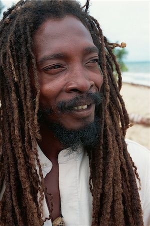 rastafarian - Member of the Original Turtle Shell Band, a group of Garifuna musicians, Dangriga, Stann Creek, Belize, Central America Stock Photo - Rights-Managed, Code: 841-03033162