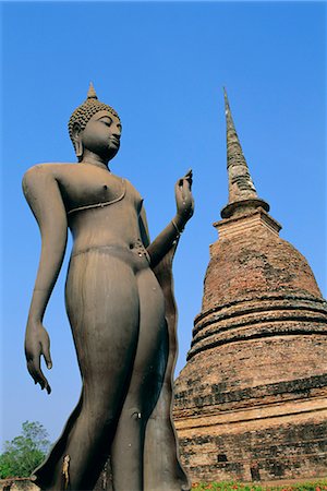 simsearch:841-03032792,k - Wat Sa Sri, Sukhothai, Thailand, Asien Stockbilder - Lizenzpflichtiges, Bildnummer: 841-03033178