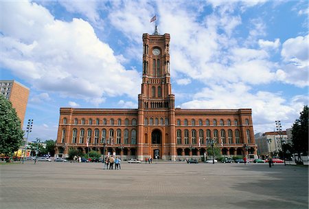 red town hall - Rotes Rathaus (Red town hall), Berlin, Germany, Europe Stock Photo - Rights-Managed, Code: 841-03033240