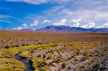 Andean volcanic landscape near the Blue Lake (Laguna Celeste), Eduardo Avaroa National Reserve, Los Lipez, Southwest Bolivia, South America Stock Photo - Rights-Managed, Code: 841-03033366